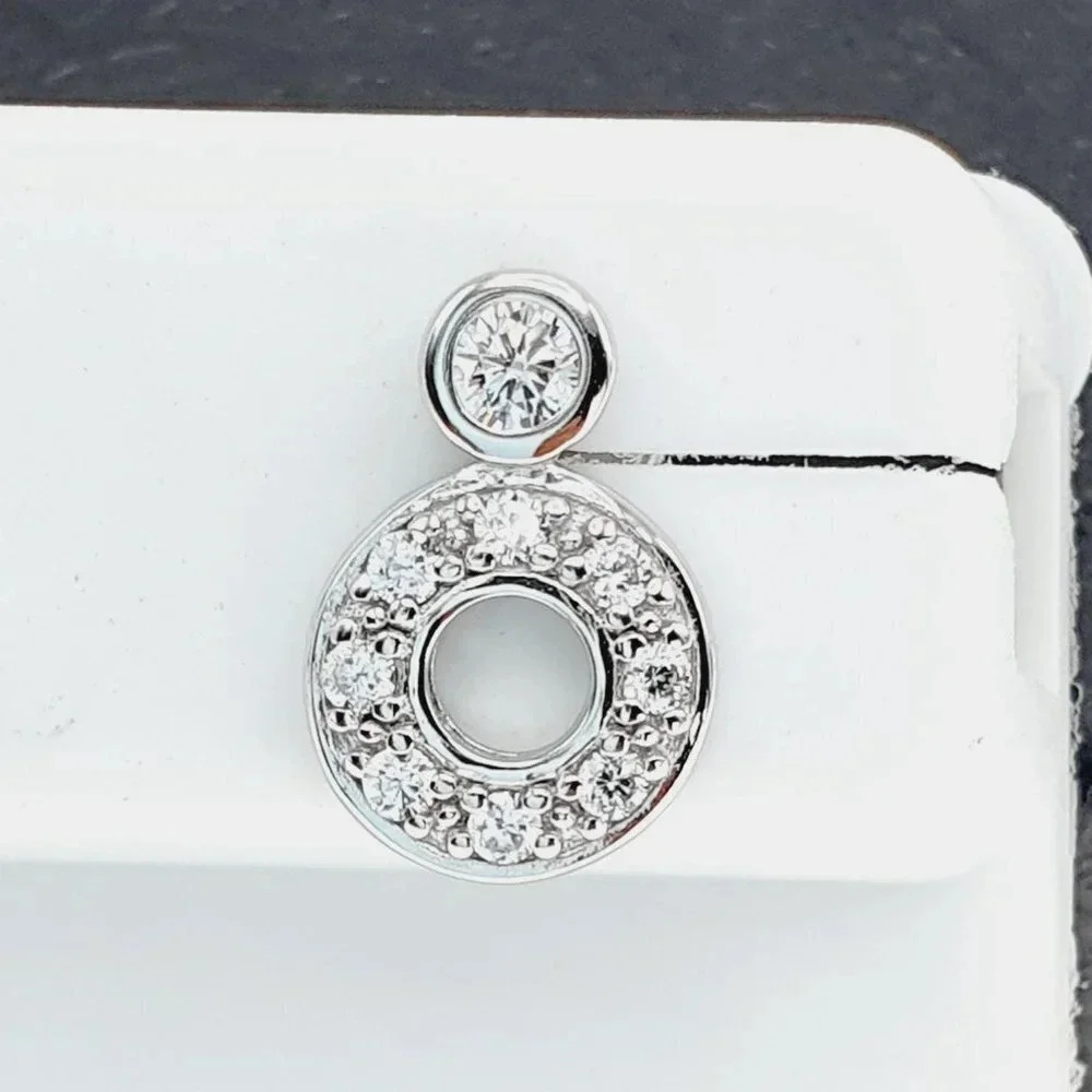 925 sterling silver luxury CZ earrings for women/girls, Best forRJUS2185